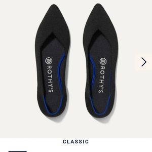 Rothy's The Point in Black Size 8 VGUC